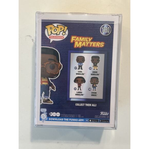Signed Funko Pop TV Steve Urkel 1380 Autographed Gold Autograph - Picture 5 of 8